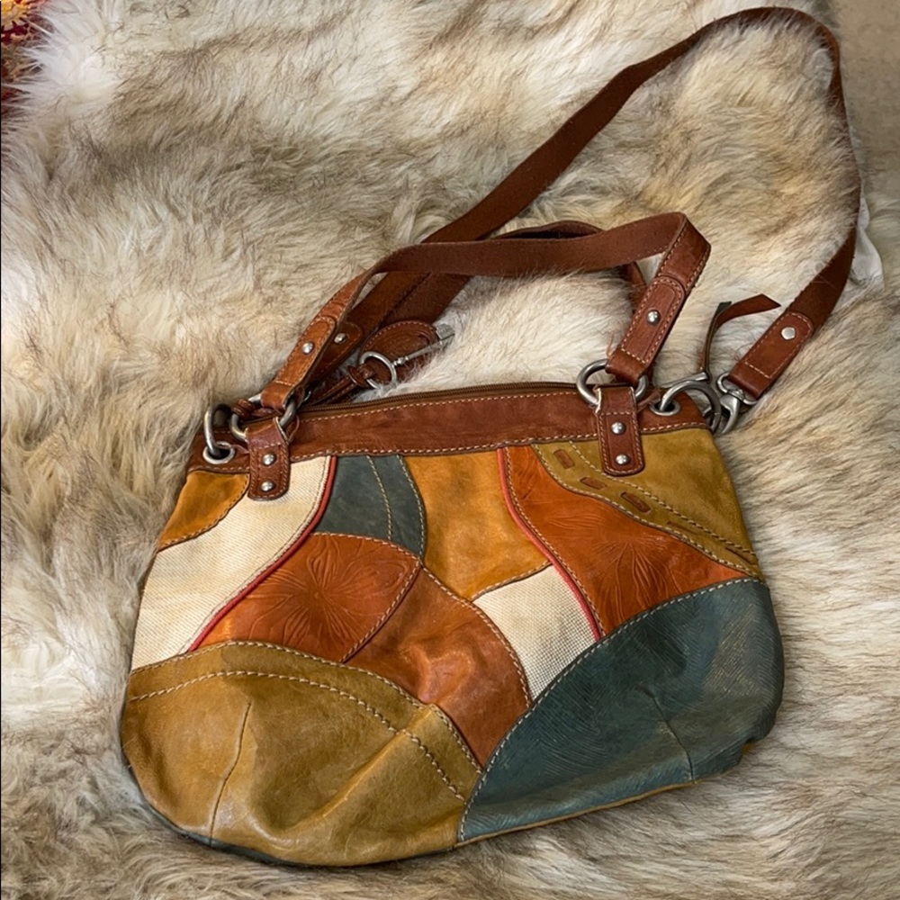 Fossil Crossbody Multi Color/Texture bag